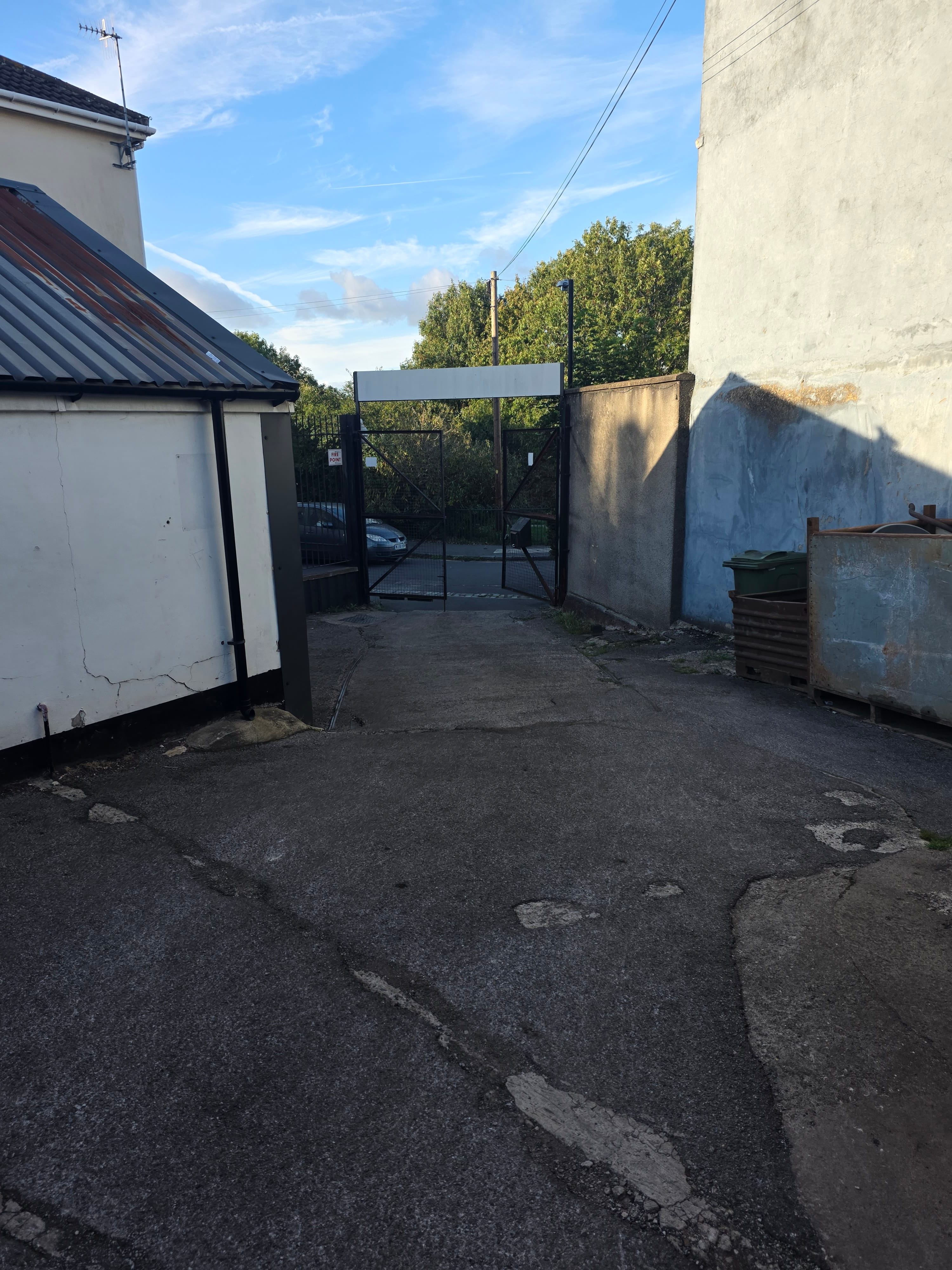 Langdon Motors garage approach and bay view